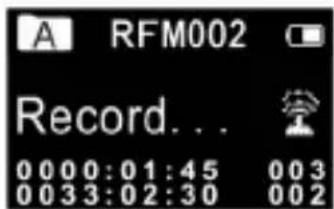 A RFM002 Record... 0000:01:45 003 0033:02:30 002