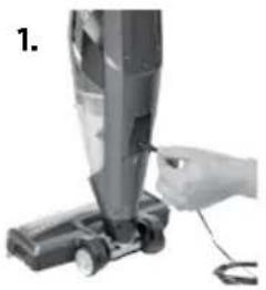BISSELL 1313 - NOTE: The adapter may become warm during charging – this is normal. The unit can remain plugged in even when the charge is complete. - 1