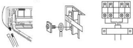 Mabe MMT24HDBWCAM8 - connecting the indoor/outdoor electric cable - 1