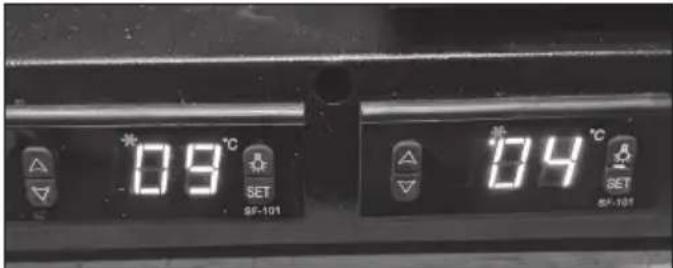 09 °C SET SF-101 04 °C SET SF-101