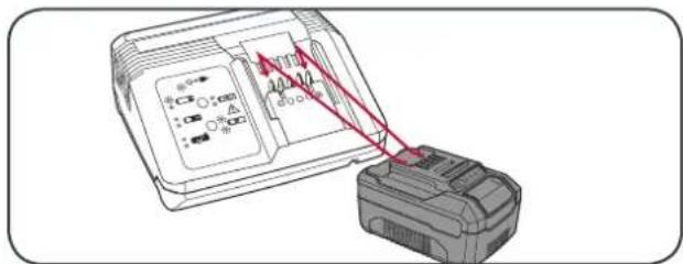 Diagram showing a device with labeled components and a red arrow pointing to a component, possibly indicating a measurement or action.