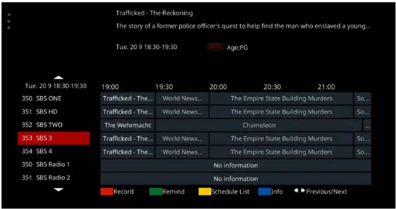 Trafficked - The Reckoning The story of a former police officer's quest to help find the man who enslaved a young... Tue. 20 9 18:30-19:30 Age:PG Tue. 20 9 18:30-19:30 19:00 19:30 20:00 20:30 21:00 350 SBS ONE 351 SBS HD 352 SBS TWO 353 SBS 3 354 SBS 4 350 SBS Radio 1 351 SBS Radio 2 Trafficked - The... World News... The Empire State Building Murders So... Trafficked - The... World News... The Empire State Building Murders So... The Wehrmacht Chameleon ... Trafficked - The... World News... The Empire State Building Murders So... Trafficked - The... World News... The Empire State Building Murders So... No information No information Record Remind Schedule List Info Previous/Next