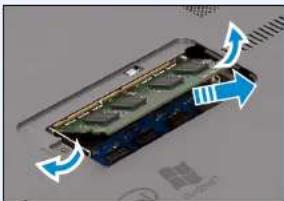 SAMSUNG NP700Z3CH - Een geheugenmodule verwijderen - 1