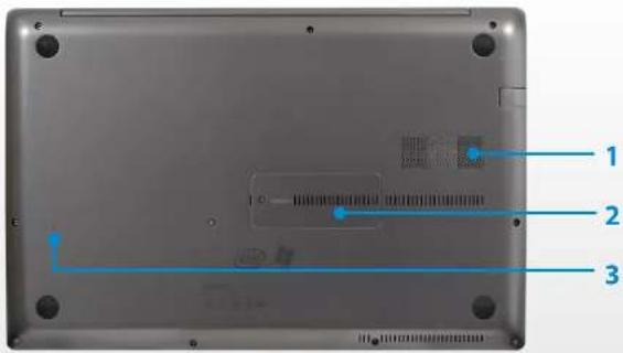 SAMSUNG NP700Z3CH - Onderaanzicht - 1