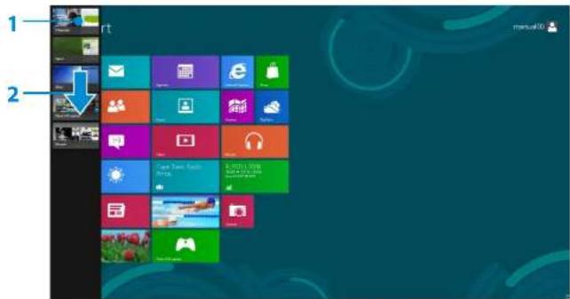 SAMSUNG NP700Z3CH - De apps weergeven die momenteel worden uitgevoerd - 2