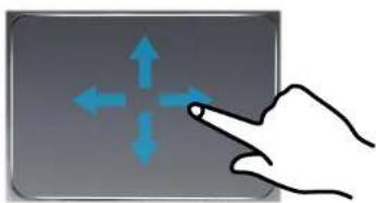 SAMSUNG NP700Z3CH - De cursor over het scherm verplaatsen - 1