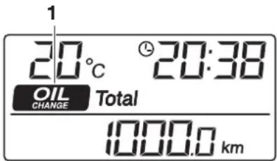 1 20°C 20:38 OIL CHANGE Total 1000.0 km
