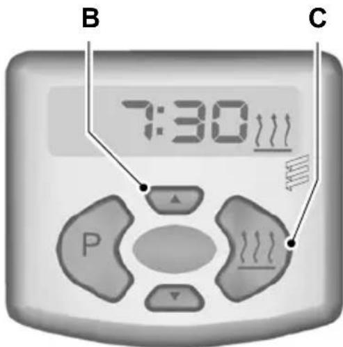 B 7:30 C P