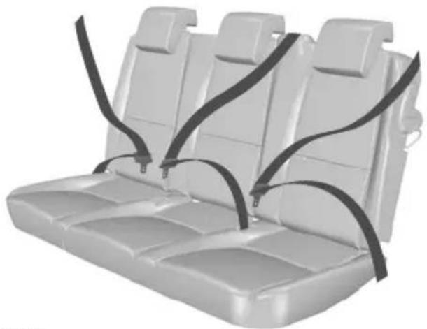 FORD Tourneo Connect (2008) - Veiligheidsgordels achterin - 1