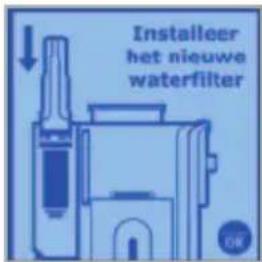 Installeer het nieuwe waterfilter