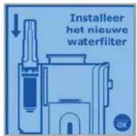 Installeer het nieuwe waterfilter