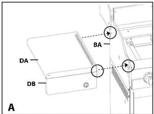 CUISINART BQ600BE - BIJ DEZE STAP ZIJN MINIMAAL 3 PERSONEN NODIG. PROBEER DE BARBECUE NIET IN UW EENTJE IN ELKAAR TE ZETTEN. DE ONDERDELEN ZIJN ZEER ZWAAR! - 3