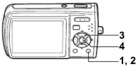 PENTAX Optio L30 - Kies de te wissen opnamen en geluidsbestanden met de vierwegbesturing (▲▼◀▶) en druk op de knop OK. - 3