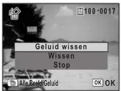 PENTAX Optio L30 - Een geluidsbestand wissen - 1