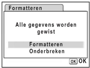 PENTAX Optio L30 - Een SD-geheugenkaart of het interne geheugen formatteren - 2