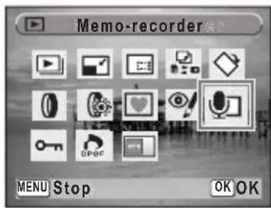 PENTAX Optio L30 - Een gesproken memo opnemen - 1