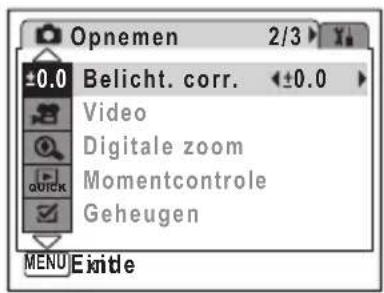 PENTAX Optio L30 - Selecteer de LW-waarde met de vierwegbesturing (◀▶). - 1