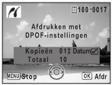 PENTAX Optio L30 - Afdrukken met de DPOF-instellingen - 1