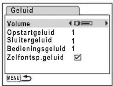 PENTAX Optio L30 - De geluidsinstellingen wijzigen - 1