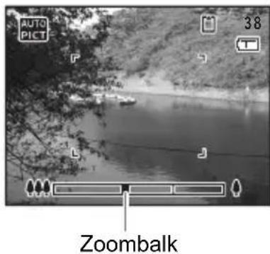 PENTAX Optio L30 - Druk op de Zoom/♠♠♠/♠ knop in de stand 📄. - 1