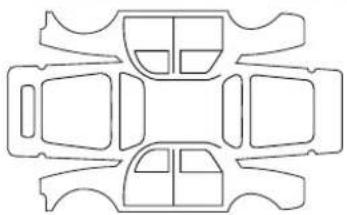 RENAULT Laguna (2010) - PLAATWERKCONTROLE (vervolg) - 2