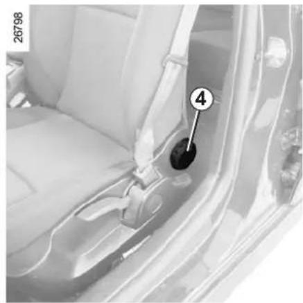 RENAULT Laguna (2010) - Lendensteun van de bestuurdersstoel verstellen - 1