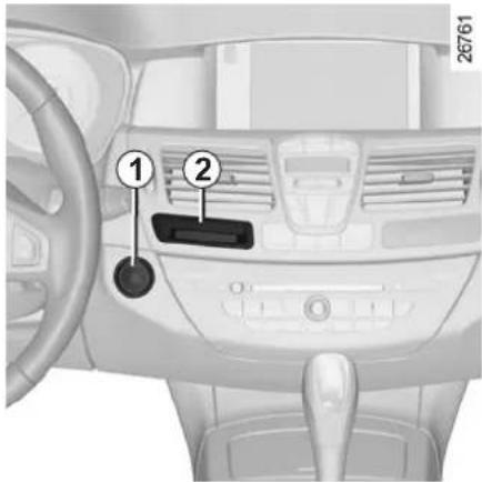 RENAULT Laguna (2010) - STARTEN, STOPPEN VAN DE MOTOR (2/3) - 1