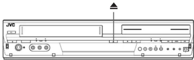 JVC DR-MV1 - De schijflade openen - 1