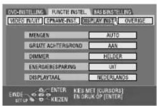 JVC DR-MV1 - Tv-schermtaal instellen - 1