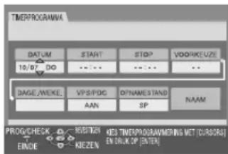 JVC DR-MV1 - Handmatig timer programmeren - 4