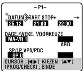 JVC DR-MV1 - SHOWVIEW™ timer programmeren - 3