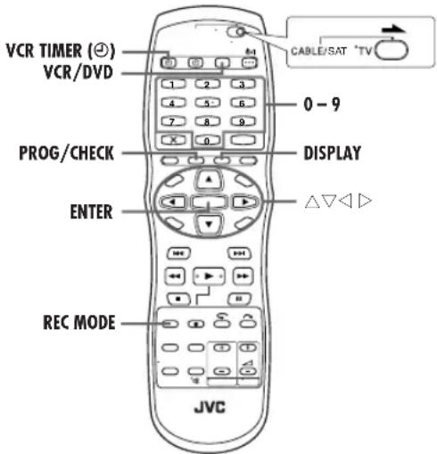 JVC DR-MV1 - Handmatig timer programmeren - 1