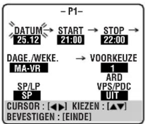 JVC DR-MV1 - Handmatig timer programmeren - 3