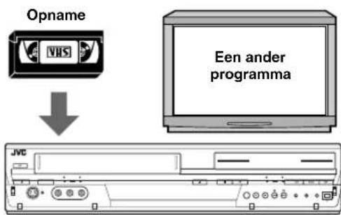 JVC DR-MV1 - Een ander programma bekijken terwijl u met het apparaat opneemt - 1