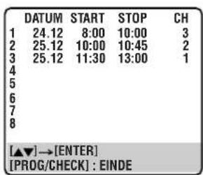 JVC DR-MV1 - Een programma annuleren - 1