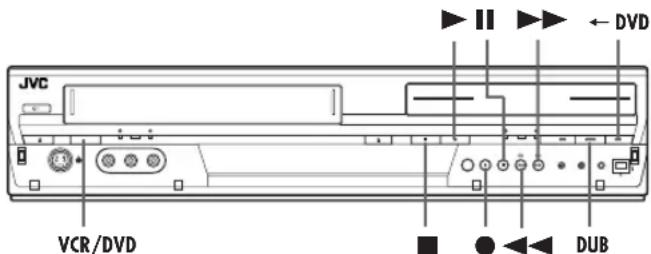 JVC DR-MV1 - Een deel van een schijf dubben - 1