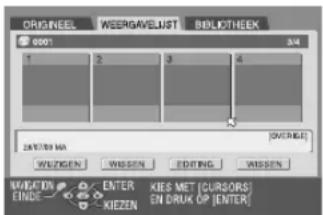 JVC DR-MV1 - Een weergavelijst afspelen - 1
