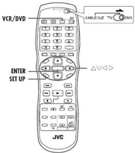 JVC DR-MV1 - Bedieningsinstellingen van de satellietontvanger (alleen DVD-speler) - 2