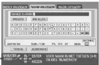 JVC DR-MV1 - Programmanaam wijzigen - 1