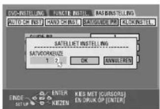 JVC DR-MV1 - Het merk en het kanaal van de satellietontvanger instellen - 2