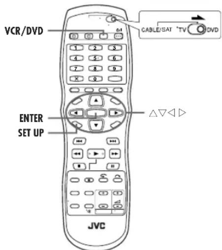 JVC DR-MV1 - De functie instellen (VCR-speler) - 1