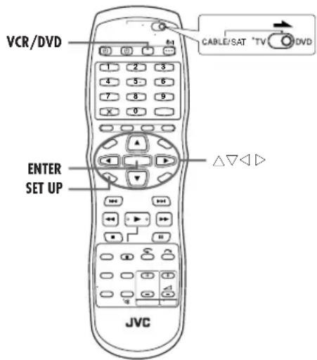 JVC DR-MV1 - De functie instellen (DVD-speler) - 1