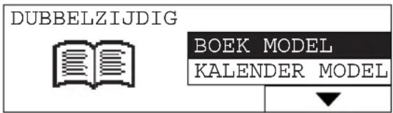 DUBBELZIJDIG BOEK MODEL KALENDER MODEL
