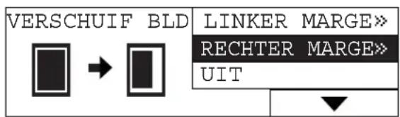 VERSCHUIF BLD LINKER MARGE» RECHTER MARGE» UIT