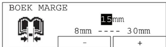 BOEK MARGE 15mm 8mm ---- 30mm - +