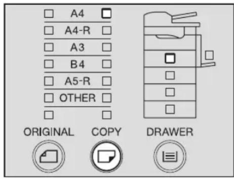 A4 A4-R A3 B4 A5-R OTHER ORIGINAL COPY DRAWER