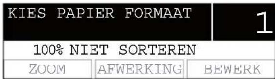 KIES PAPIER FORMAAT 100% NIET SORTEREN ZOOM | AFWERKING | BEWERK