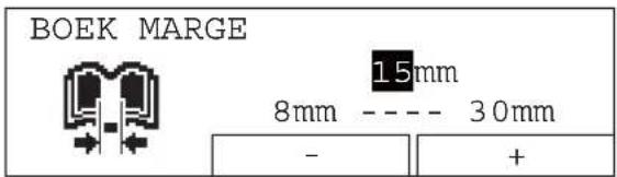BOEK MARGE 15mm 8mm ---- 30mm - +