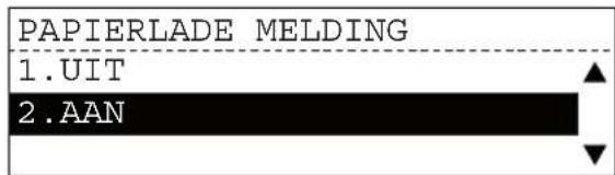 PAPIERLADE MELDING 1.UIT 2.AAN