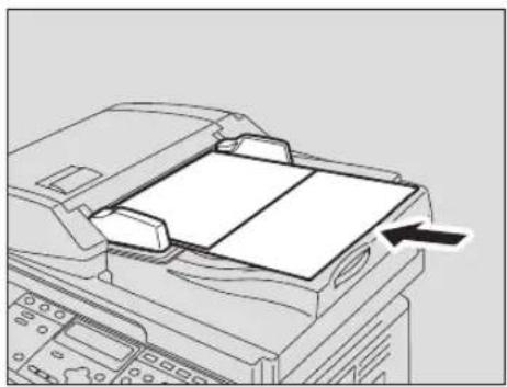 TOSHIBA e-studio 242 - Leg de originelen in het automatisch documentinvoersysteem met omkeerinrichting (optie). - 1